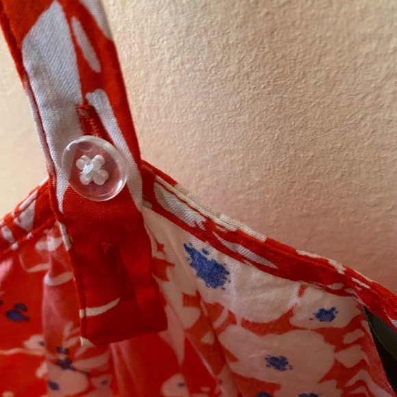 Banana Republic Floral Dress Size XS Red Floral - Picture 5 of 7